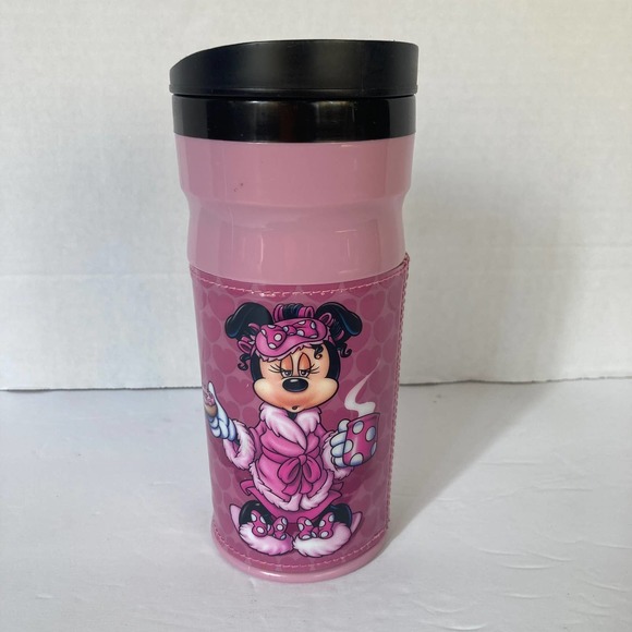 Disney Other - Disney Parks Minnie Mouse Mornings Aren't Pretty Pink Insulated Travel Mug